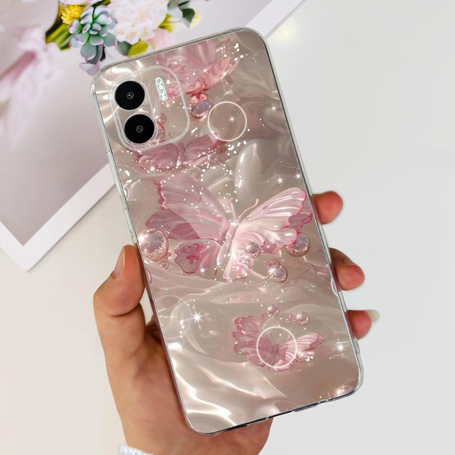 For Xiaomi Redmi A2 Case Redmi A2+ Luxury Painted Cover Clear Silicone Soft TPU Phone Case For Xiaomi Redmi A2 Plus RedmiA2 Bags