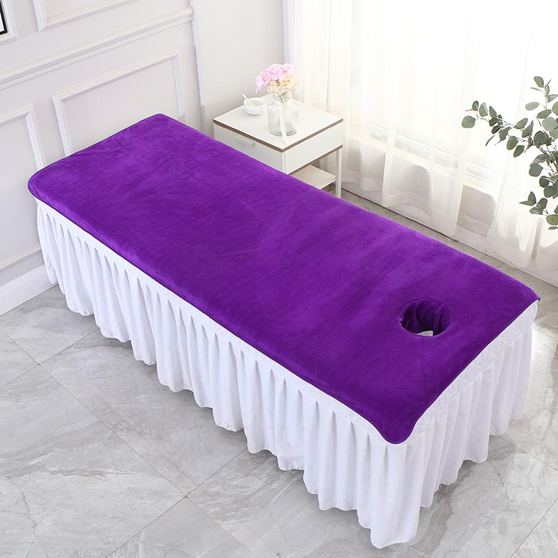 80x190cm Massage Sheet with Holes Absorbent Spa Sheet Large Microfiber Bath Towel for Beauty Salon Beauty Salon Supplies