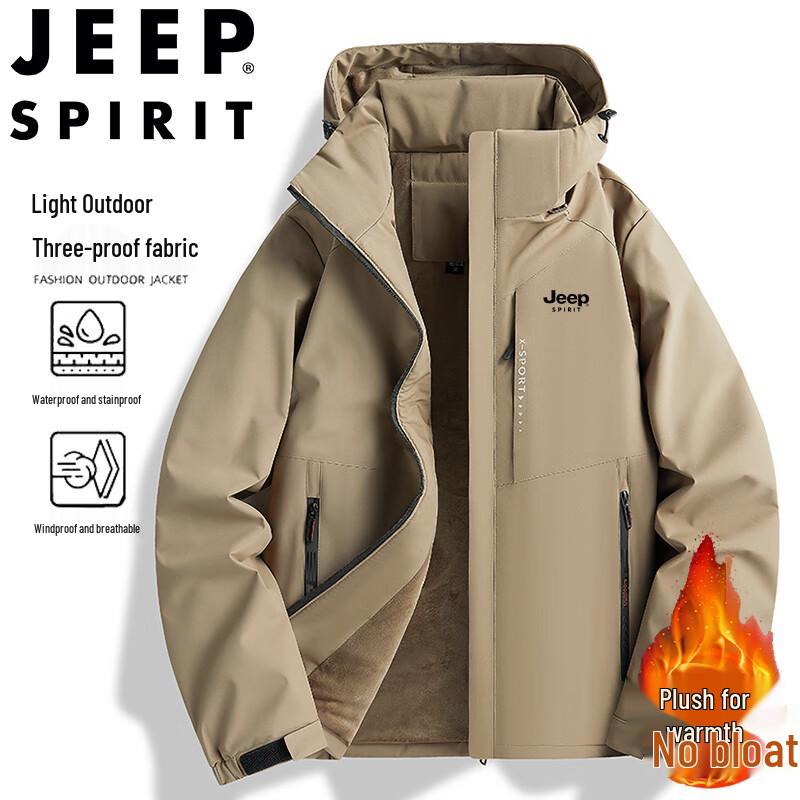 JEEP SPIRIT Men's Hooded Padded Winter Jacket