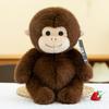 Cute Little Monkey Plush Toys Children's Sleeping Pillow Zoo Macaque Souvenir Golden Monkey Ornaments