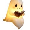 Ghost Statue Halloween Ghost Reading Book Lamp 3D Ghost Reading Night Lights