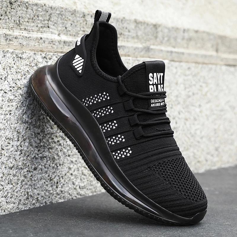 

ELUVA Mens Lightweight Walking Shoes Breathable Mesh Sneakers Comfortable Non Slip Outdoor Athletic Shoes for Men 39 черный белый