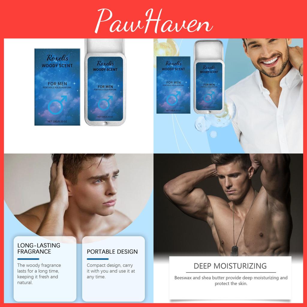 Premium Men's Fresh Solid Fragrance Balm For Long Lasting Invigorating Aroma In Portable 10g Packaging