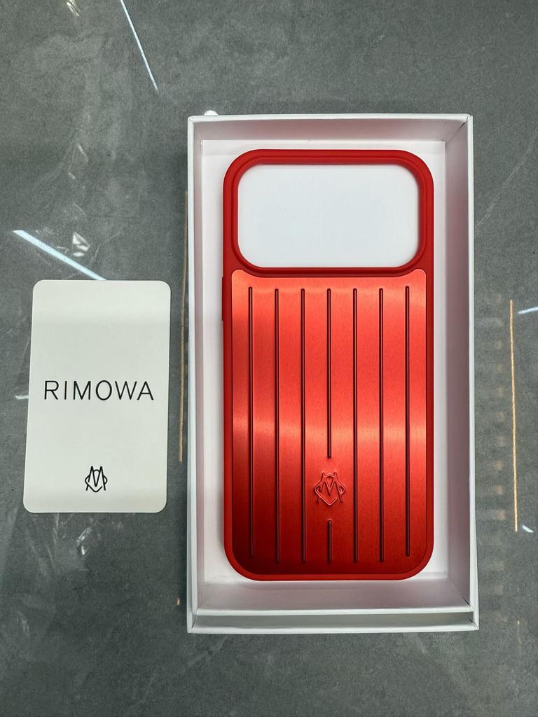 RIMOWA Authentische Koffer-Stil Handyhülle für iPhone 17 Pro Max/16 Pro Max/15/14