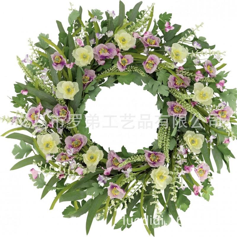 Artificial Flower Wreath Easter Valentines Day Hotel Restaurant Door Decorations