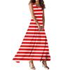 Women's Summer Casual Fashion Printed Dress V Neck Sleeveless Dress