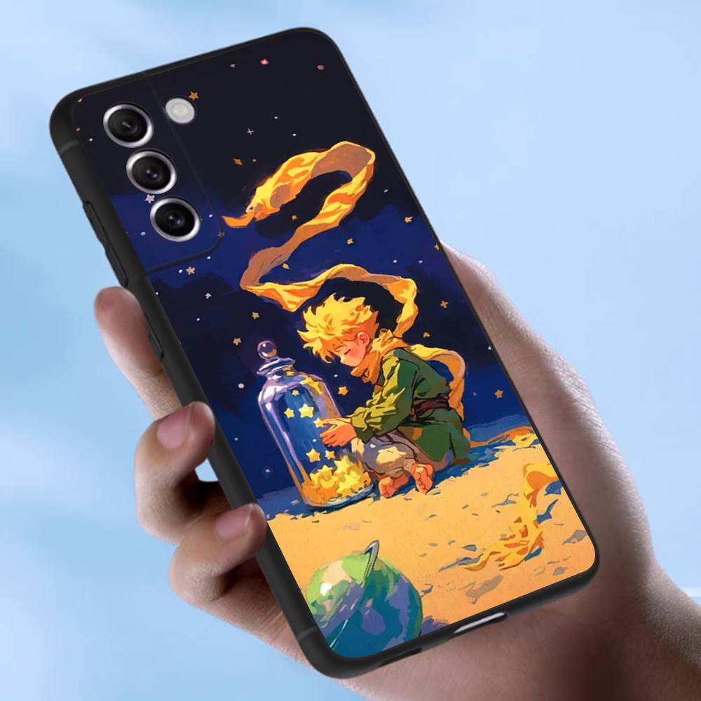 Oil Painting The Little Prince Case For Samsung Galaxy Case S25 S23 S22 S21 S30 S20 S10 Ultra Plus FE TPU Soft Cover