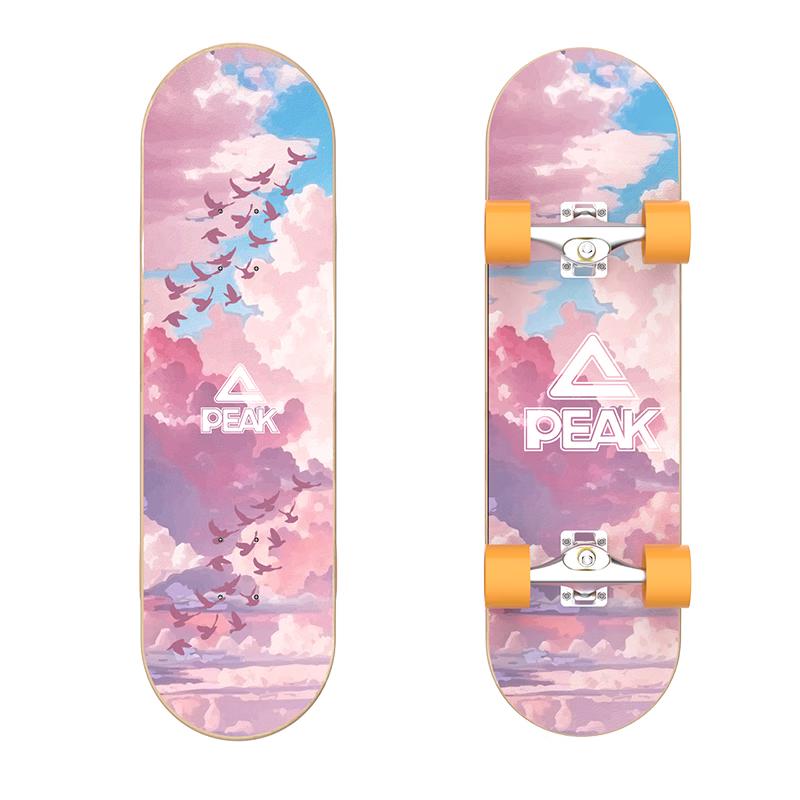 

Peak Kids Beginner Double-Kick Skateboard