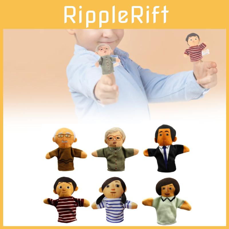 Adorable Family Character Plush Puppets For Interactive Storytelling And Playtime Fun