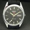REFURBISHED SEIKO 5 AUTOMATIC 6309A JAPAN MENS VINTAGE BLACK WATCH a701730-5 R206c-a701730