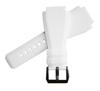 King Watch Parts Compatible with Bell Ross BR03 Rubber Strap Aftermarket Part 24mm White PVD [Import Original] - & BR01, - - - -