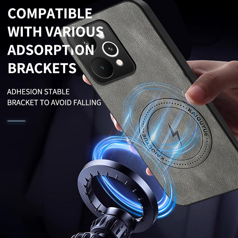 For Realme 15 Pro/Realme 15T/Realme 15x (India) Case Simple Stylish Magnetic Suction PU Leather Skin-friendly Anti-drop Cover