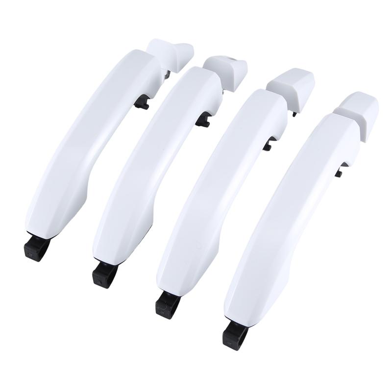 1 Set White Exterior Outside Door Handles 22923605 22929412 For Chevy Silverado GMC Sierra 2014-2018 22929464 22923599 Parts