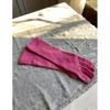Used LOEWE 100% cashmere long gloves pink