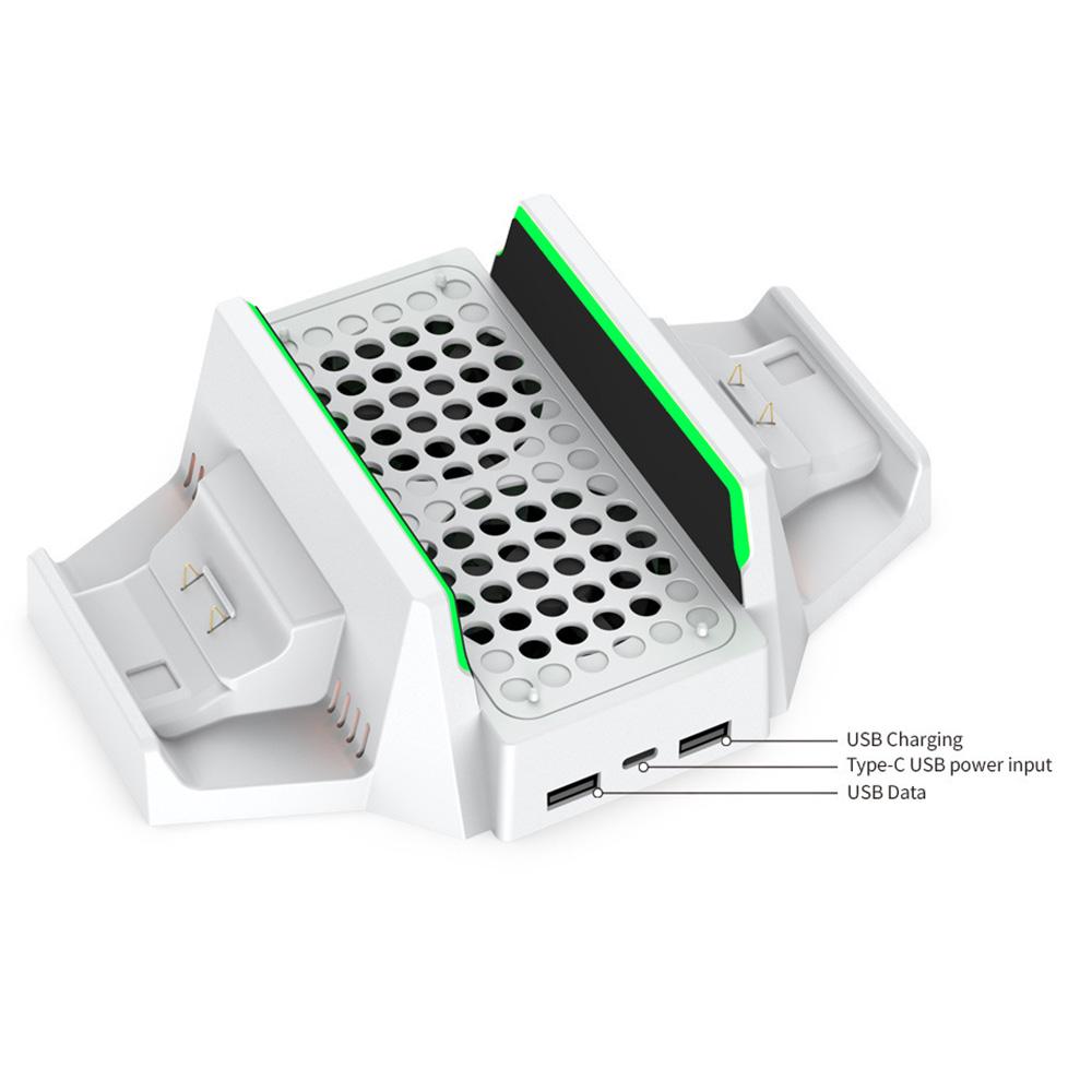 DOBE TYX-0663 For Xbox Series S/X Vertical Cooling Charging Stand Dual Controller Holder Base