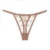 Sports yoga women's sexy coquettish lace panties women's mesh seamless panties European and American large-size T-pants