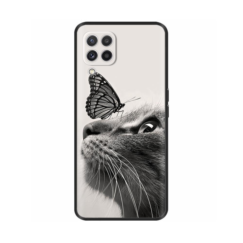 Per Samsung Galaxy A12 Custodia Verniciata Morbido Silicone Liquido Protezione Fotocamera Copri Telefono Per Samsung M12 F12 A 12 Galaxy M12 Fundas