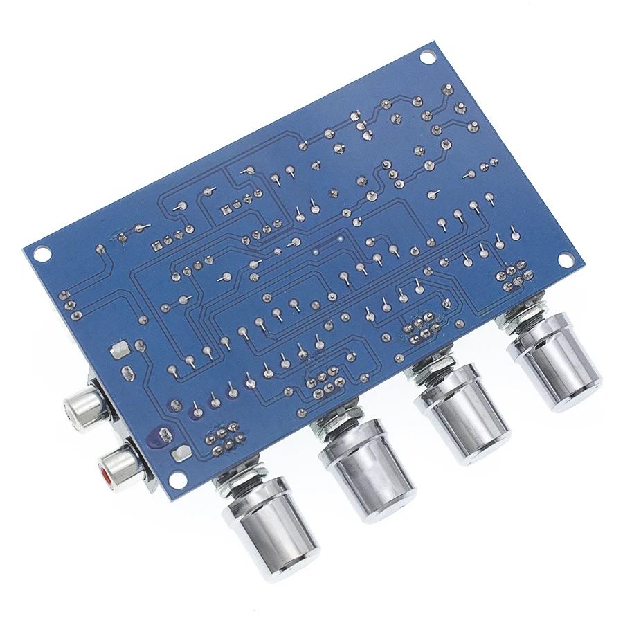 XH-M164 NE5532 Stereo Pre-amp Preamplifier Tone Board 4 Channels Audio Amplifier Module 4CH Adjust high, middle, and low tones