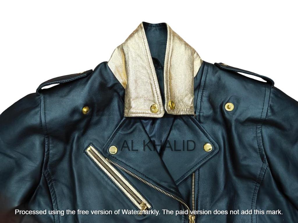 AL KHALID Motorrad-Stil schwarze Damenjacke Biker stilvoll echtes weiches Lammleder