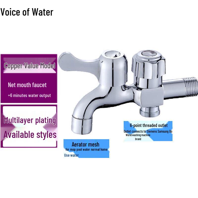 

Смеситель для стиральной машины с двумя выходами