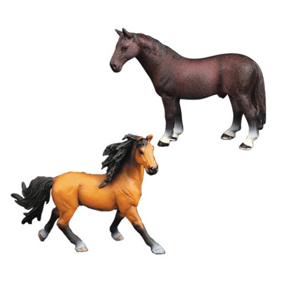 Horse Model Realistic PVC Horse Figurine Statue Sculpture Home Office Desktop Decoration Ornament Kids Educational Animal Toy