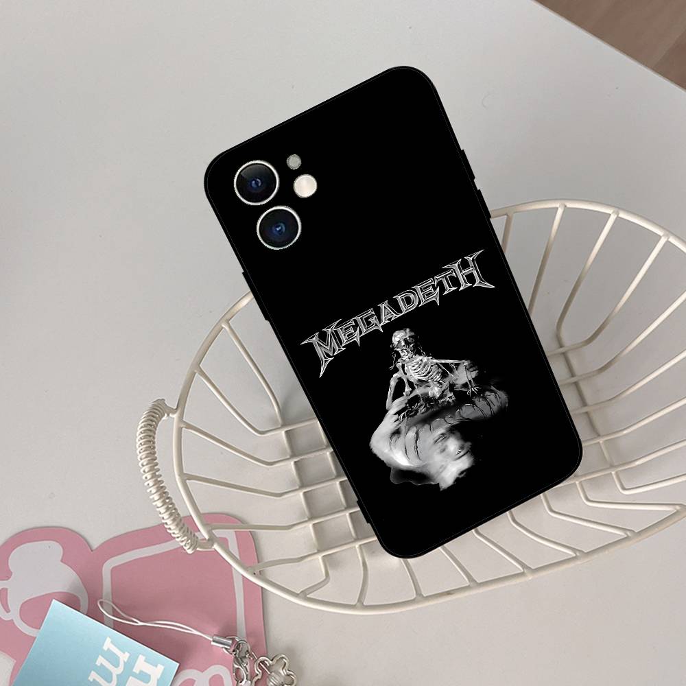 Music Band T-Megadeth Phone Case Black Phone Case For IPhone 17/16/15/13/14 Pro Max/ 11Plus/X/Xr/Xs Max 13mini