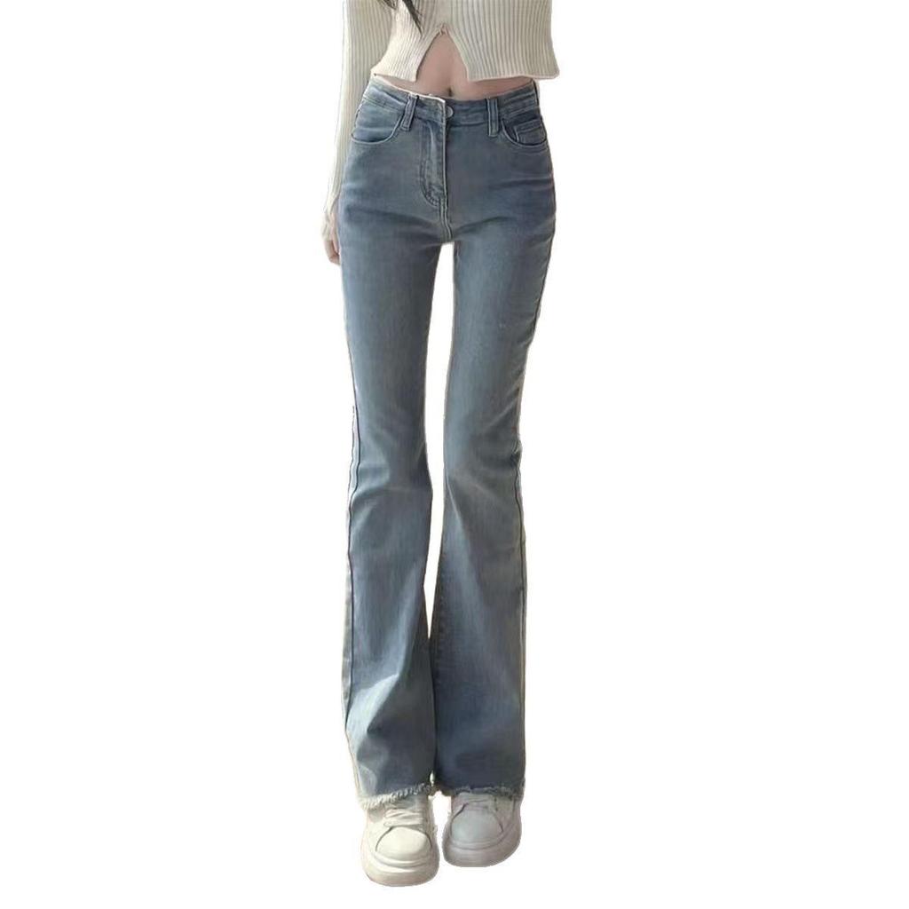 Spring/Summer Celebrity Trend High Waist Stretch Flare Jeans for Petite Women