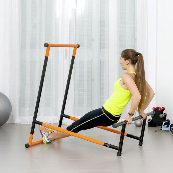 Pack Gym Multi-positions - INNOVAGOODS - BANC DE MUSCULATION - Multiposition - Barre réglable 114-191 cm - Set 5 bandes résistance