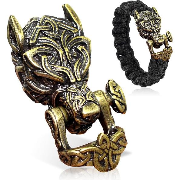 Пряжки для паракорда Латунные пряжки для браслета из паракорда Застежки для браслета из паракорда Замок-шакл EDC Аксессуары для DIY Style 2