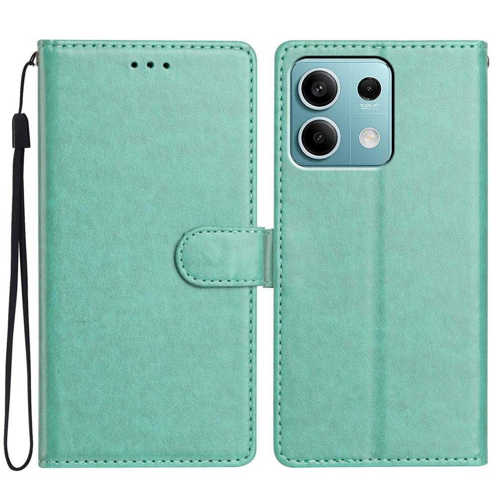 For Xiaomi Redmi Note 13 4G Leather Phone Case Wallet Stand Cover with Handy Strap