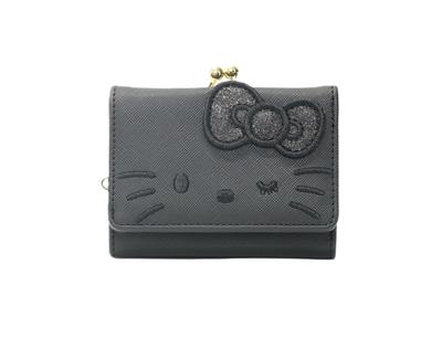 Aldi Clasp Wallet, Hello Kitty, Black, HK82-2BK