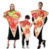 Adults Kids Funny Pizza Costume Halloween Food Cosplay Family Group Outfits Carnival Easter Purim Fancy Dress