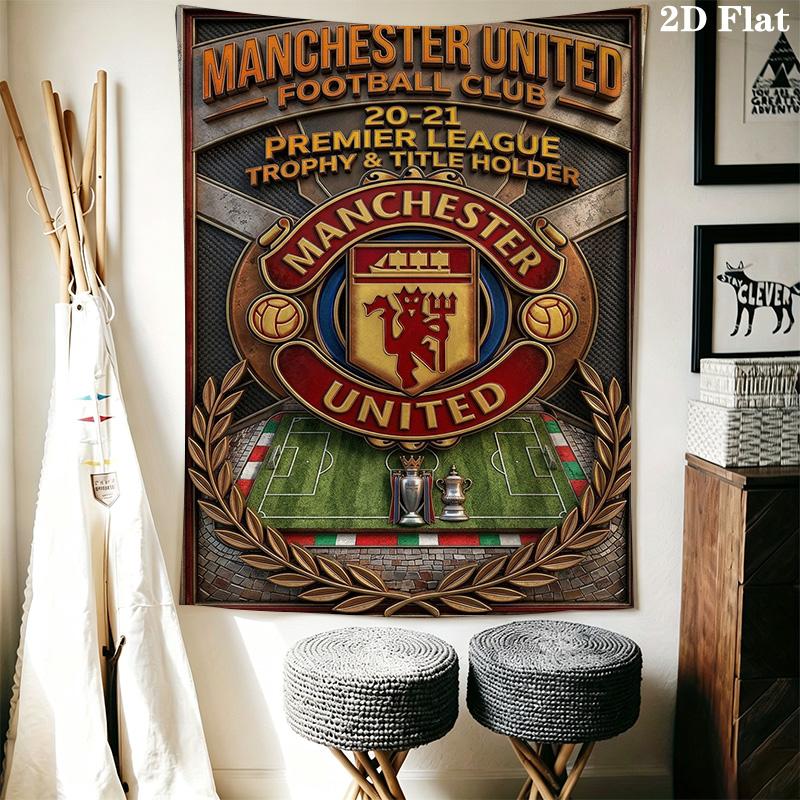 Manchester Crest Pride Tradition Threepiece Set 1 Duvet Cover 2 Pillowcase Without Core Christmas Birthday Gift Bedding Set