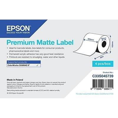 Epson Premium Matte Etikett - Endlosrolle: 203mm x 60m
