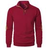 Heren Herfst Casual Retro Opstaande Kraag Sweatshirt Jas