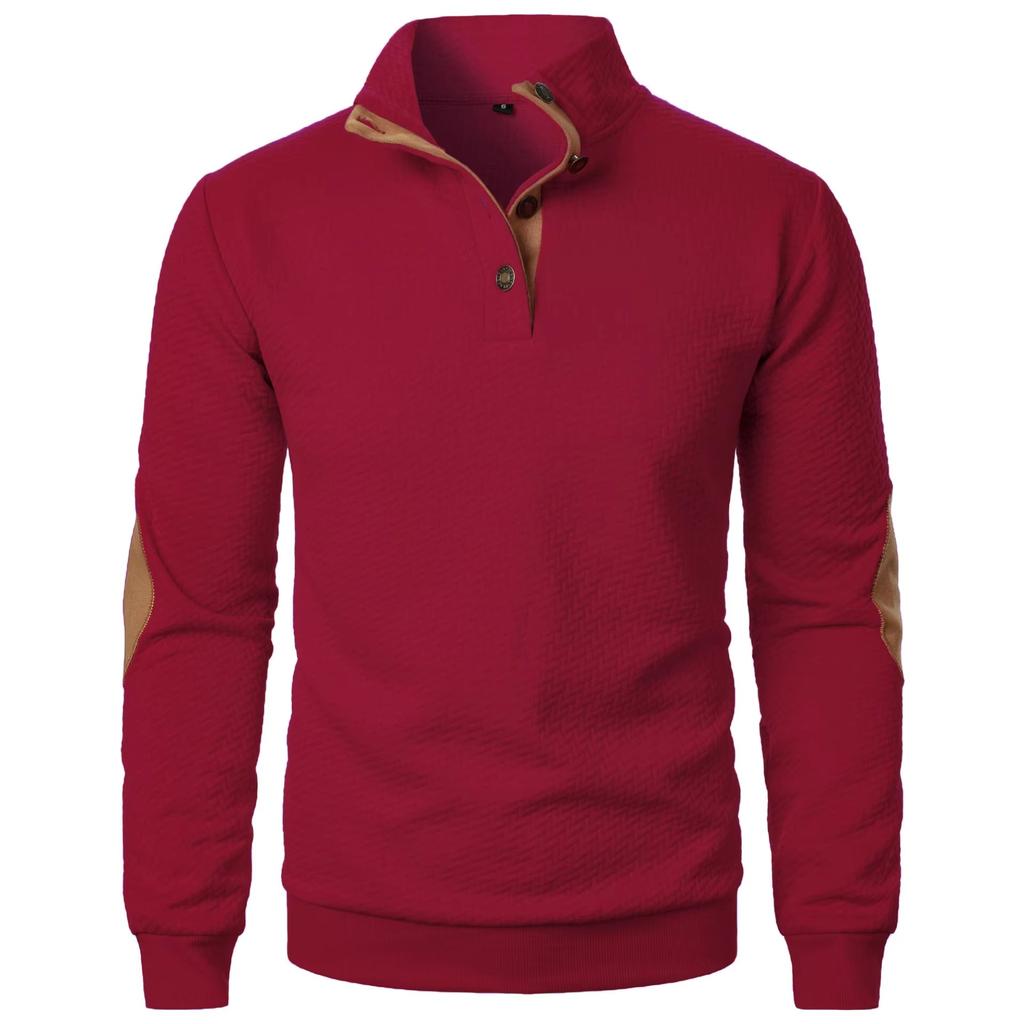 Heren Herfst Casual Retro Opstaande Kraag Sweatshirt Jas