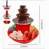 Fontana di Cioccolato Multiuso a 3 Livelli Elettrica per Fonduta di Cioccolato, per Sciogliere Caramelle e Fare il Formaggio Fuso