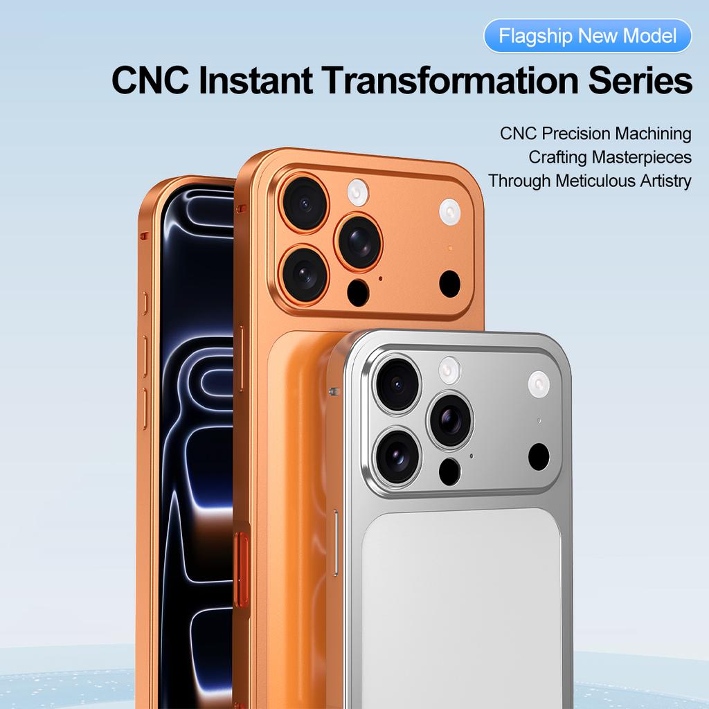 Slim Instantly Change 17 Matte Backplane Case For For Iphone 16 1 14 13 Pro Max  Metal Frame Camera Protection Cover