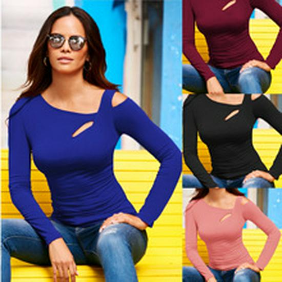 2025 Spring/Summer European & American Style Long Sleeve Ruffle Blouse for Women