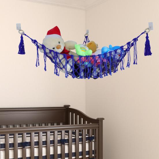 

Мягкая игрушка-гамак, эластичная компактная многоразовая практичная макраме, угловая сетка для животных, товары для детской комнаты