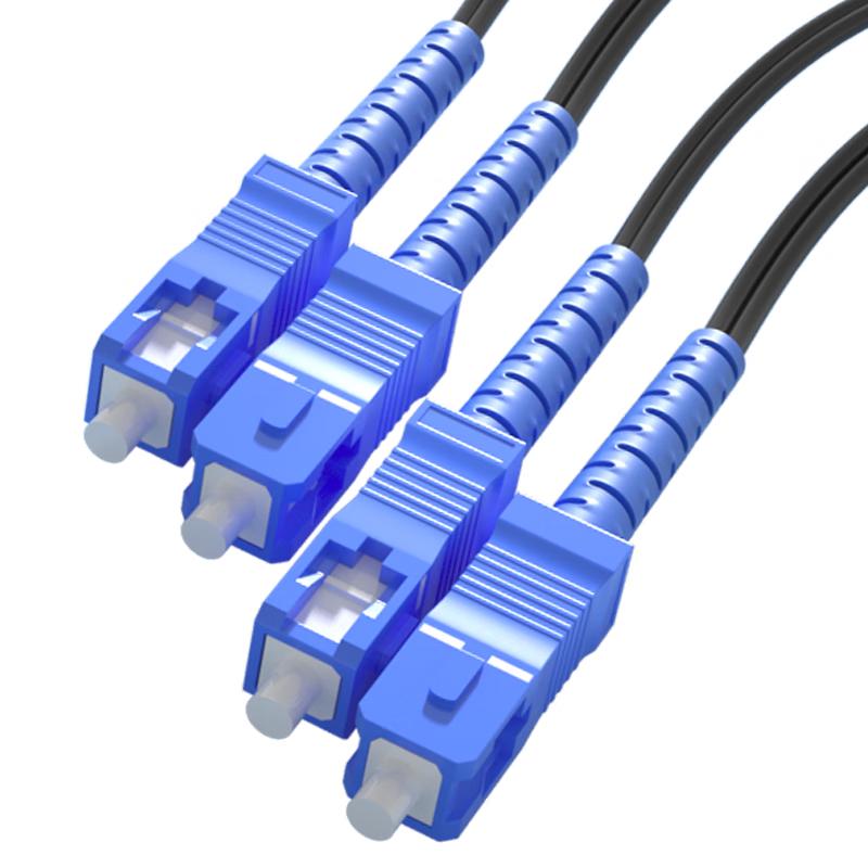 Lijia SC-SC Outdoor Single-Mode Dual-Core Drop Fiber Optic Patch Cord