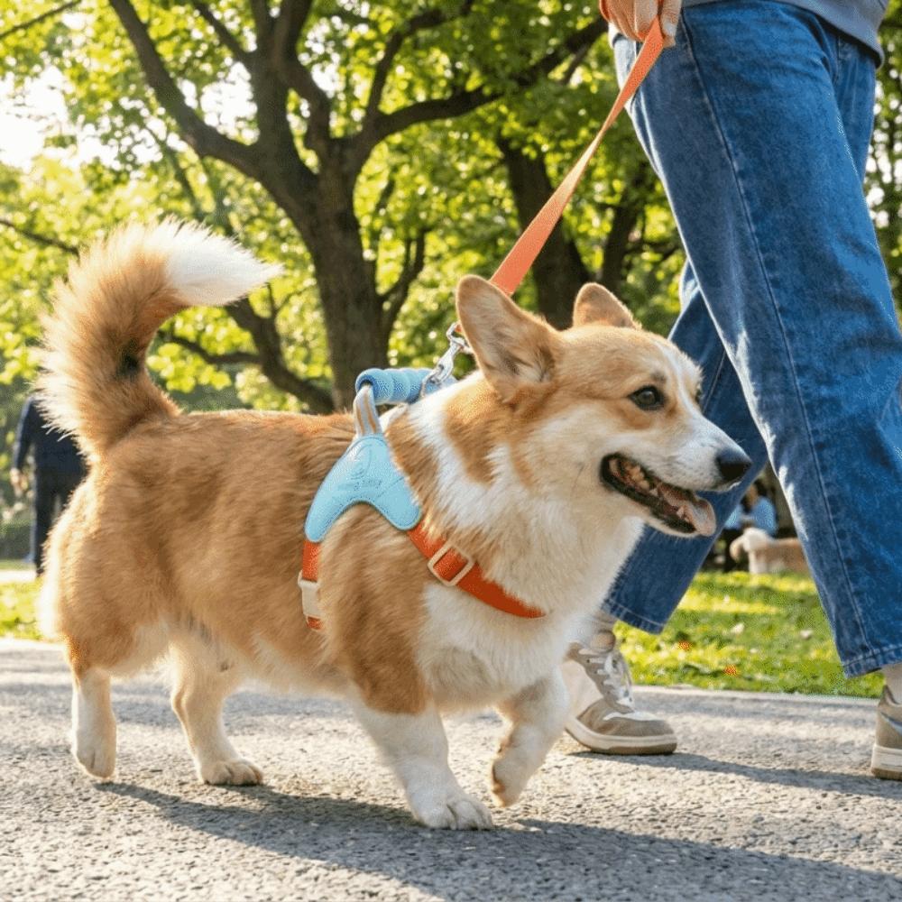 Breathable Dog Harness Vest Saddle-shaped Back Comfortable Escape Proof Vest with Handle No-Pull Y-shaped Dog Harness Outdoor
