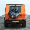 Dreamy Dragonfly Spare Tire Cover Waterproof Polyester Universal Fit for SUV Truck Trailer