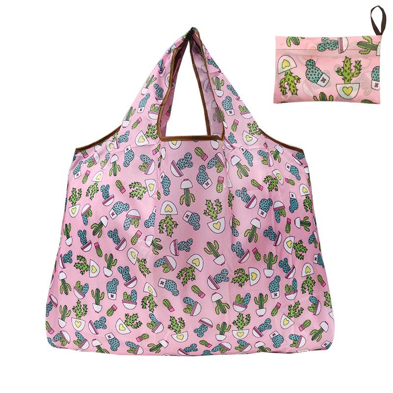 Nylon faltbare recycelbare Einkaufstasche umweltfreundliche wiederverwendbare Einkaufstasche für Damen, Tasche für Obst Gemüse Lebensmittel, mit Blumenmuster