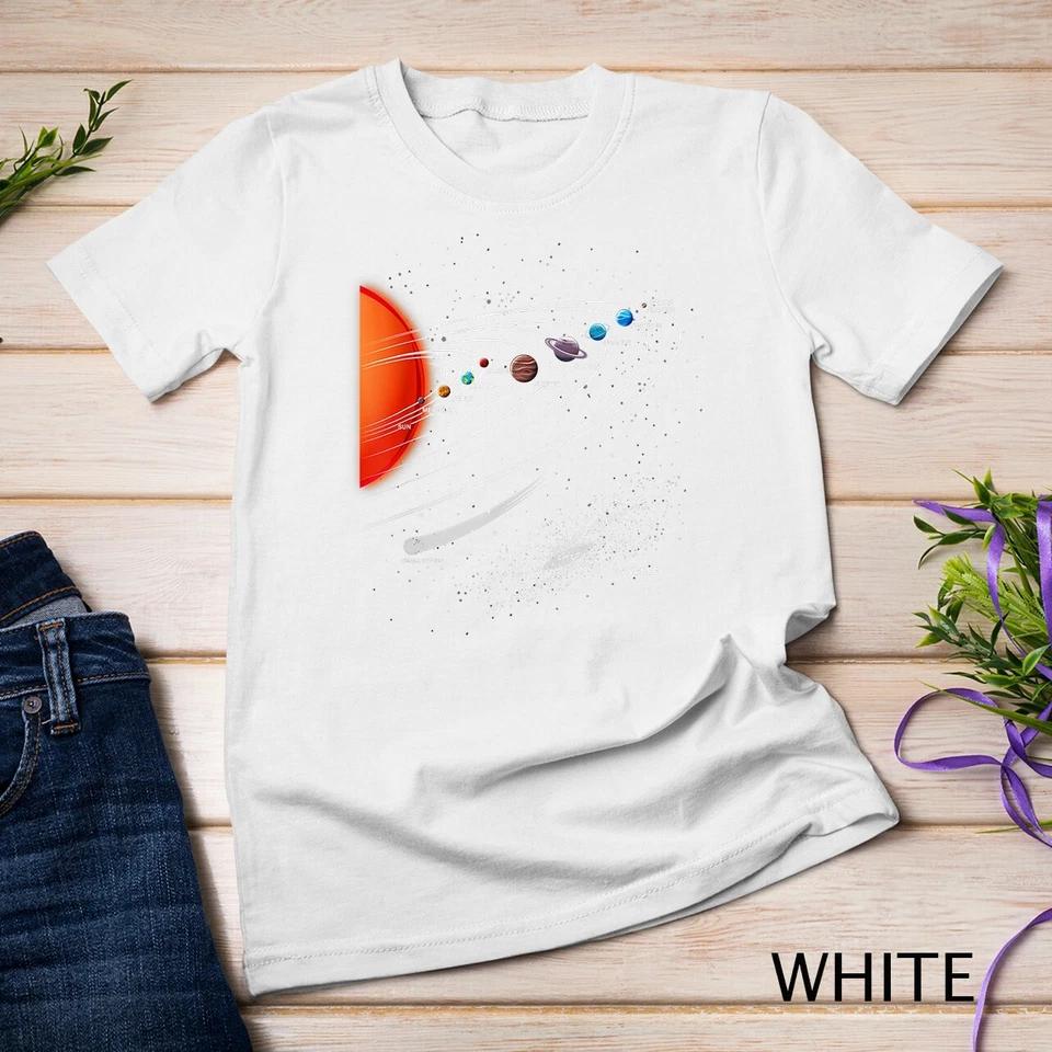 Solar System Planets Out of Space Astronomy Unisex T-shirt 6 S