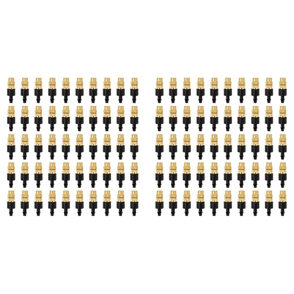 10-100Pcs Outdoor Misting Cooling System Garden Irrigation Watering 4/7PVC Atomizer Nozzles Adjustable Garden Sprinklers Head