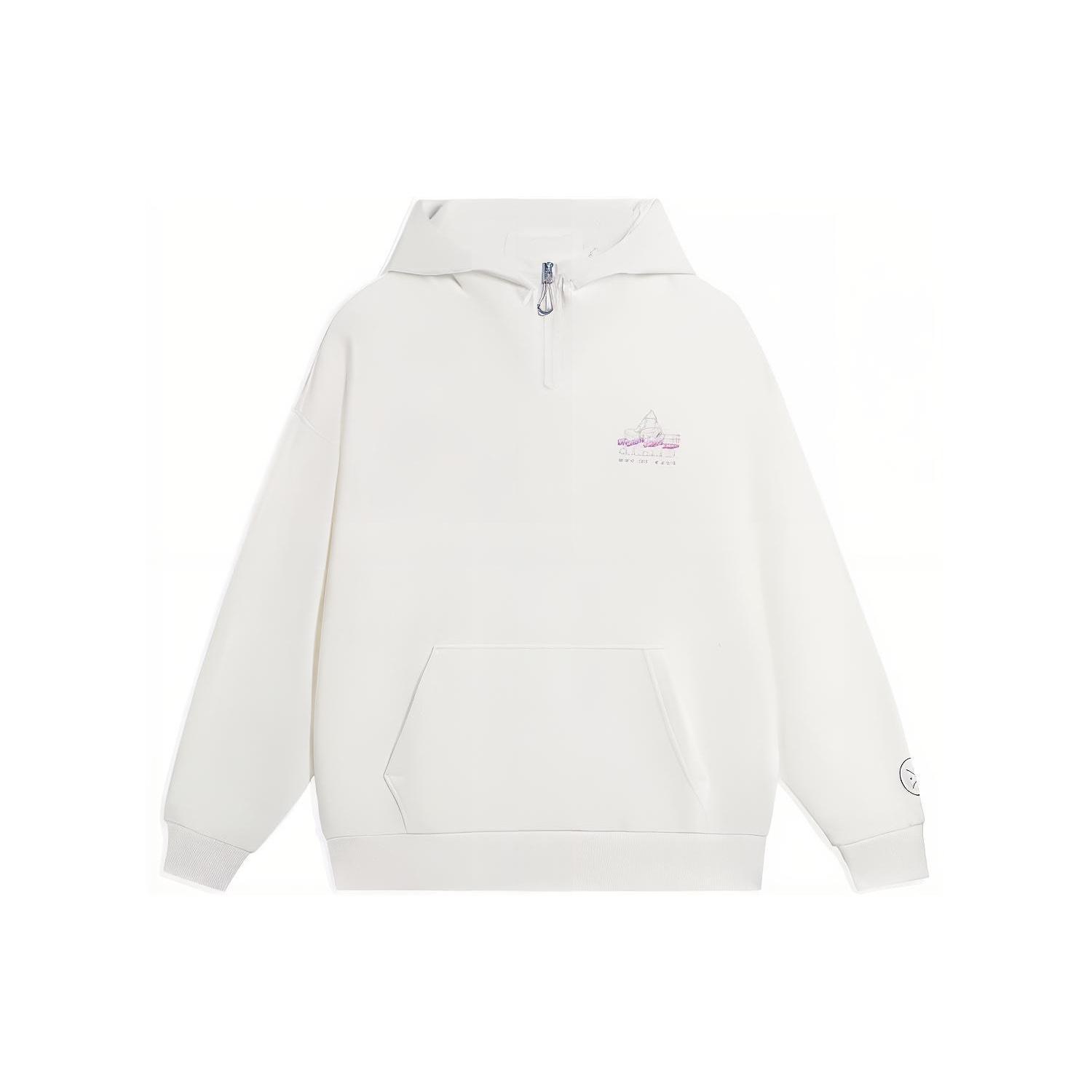 Li-Ning Way of Wade Lifestyle Hoodie  White  Men s AWDS811-2 L