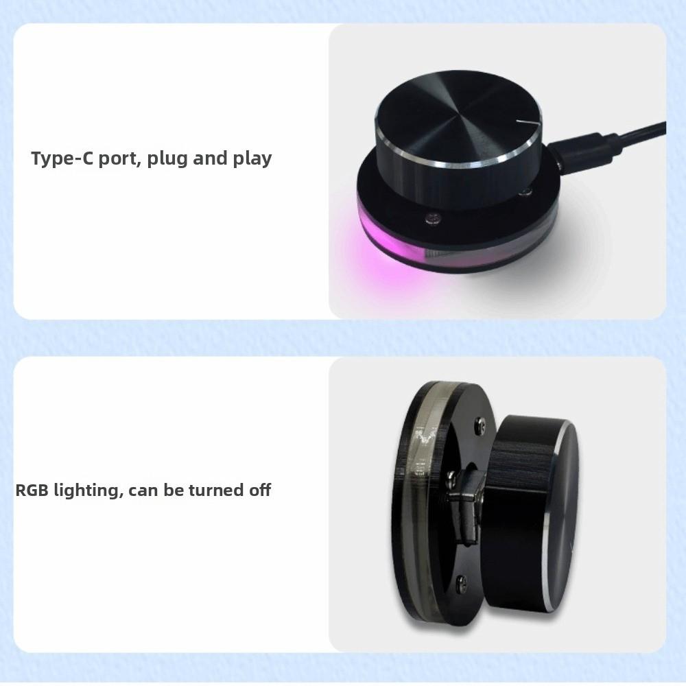 Wireless Volume Control Knob Lighting Sound Controller Knob External Media Controller  Computer Use