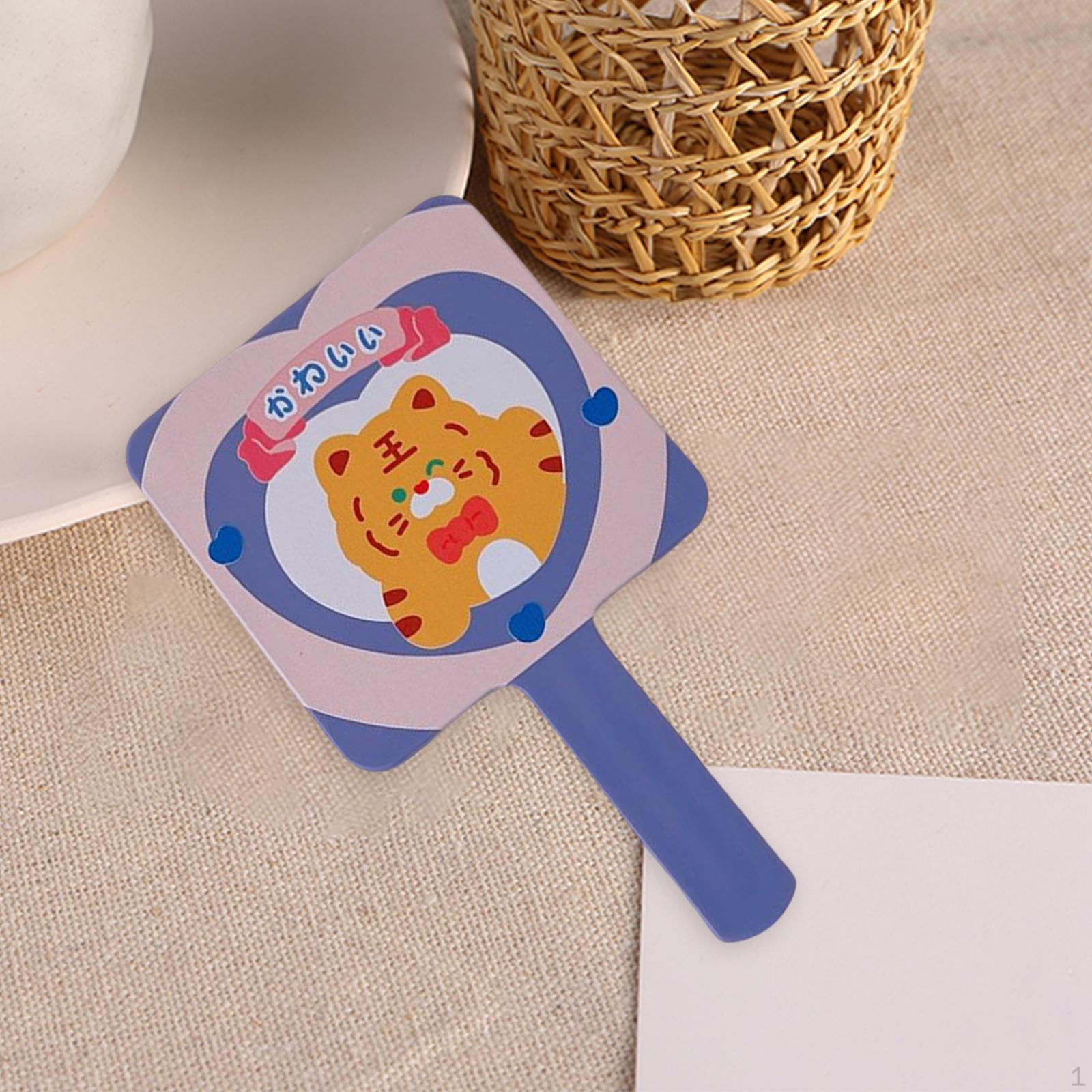 

Hand Mirror Single Sided Small Cute Makeup Vanity for фіолетовий