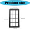 Lightweight Plastic Dollhouses Window 1/12 Scale Miniature Frames For Customizable Home Decors Projects